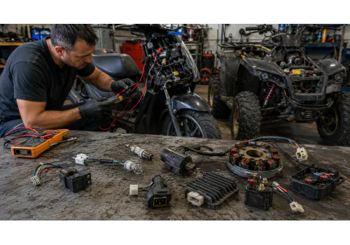 Nejčastější elektrické závady u skútrů, motocyklů a ATV