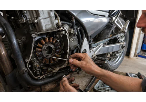 Příznaky vadného statoru u motocyklu – jak závadu poznat