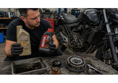 Lze použít automobilový olej v motocyklu?