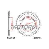 Zadní rozeta -JT- JTR461,52, 52 zubů, ocelový, Kawasaki KX 100 1988-2020, KX 80 1986-2000, KX 85 2001-2004, 2006, 2008, 2010-2020, Suzuki RM 100 2003