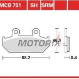 Brzdové destičky -TRW- MCB751SRM, sintrované, Suzuki Burgman 400/ABS (2008-2012), Suzuki Burgman 650/Executive (2002-2012)