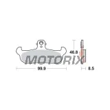 Brzdové destičky -TRW- MCB579, Alfer, Aprilia AF1/Tuareg, Cagiva Freccia/WMX, Gilera RC, Husaberg, Husqvarna CR/TE/WR, Kram IT ER, Laverda CR, Moto Morini 125-600 (1987-2000)