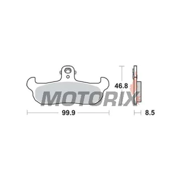 Brzdové destičky -TRW- MCB579, Alfer, Aprilia AF1/Tuareg, Cagiva Freccia/WMX, Gilera RC, Husaberg, Husqvarna CR/TE/WR, Kram IT ER, Laverda CR, Moto Morini 125-600 (1987-2000)