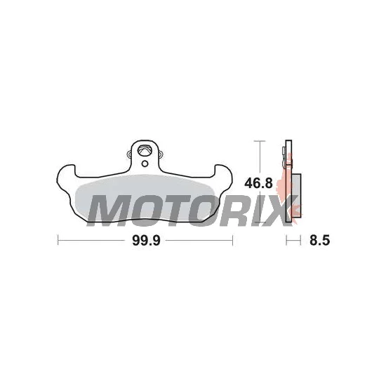 Brzdové destičky -TRW- MCB579, Alfer, Aprilia AF1/Tuareg, Cagiva Freccia/WMX, Gilera RC, Husaberg, Husqvarna CR/TE/WR, Kram IT ER, Laverda CR, Moto Morini 125-600 (1987-2000)