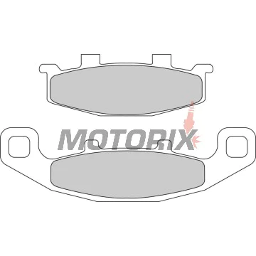 Brzdové destičky -FERODO- FDB481P, Kawasaki ER/GPX/GPZ/Tengai/KLE/Eliminator/Zephyr/ZRX/ZX/ZZR, Suzuki DR/GS/Bandit/GSX/VX 400-1200 1988-2008