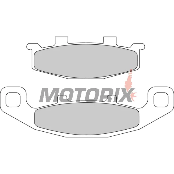 Brzdové destičky -FERODO- FDB481P, Kawasaki ER/GPX/GPZ/Tengai/KLE/Eliminator/Zephyr/ZRX/ZX/ZZR, Suzuki DR/GS/Bandit/GSX/VX 400-1200 1988-2008