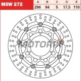 Brzdový kotouč -TRW- MSW272, 300mm, Honda CBF 600/1000 N-S-FA ABS (2004-2016), CBR 250R/300R ABS (2011-2017), DN-01 700A (2008-2010)