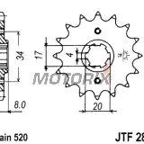 Přední pastorek -JT- JTF287,13, 13 zubů, Honda CB 250 1991-2008, CRF 230 2009-2010, XL 250 1984-1988