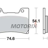 Brzdové destičky -TRW- MCB622SV, Yamaha FZR Genesis 600/1000, TDM 850, VMX-12 VMAX 1200 _1989-2002)