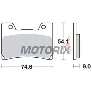 Brzdové destičky -TRW- MCB622SV, Yamaha FZR Genesis 600/1000, TDM 850, VMX-12 VMAX 1200 _1989-2002)