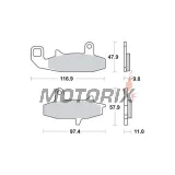 Brzdové destičky -TRW- MCB597, Honda VTZ250 Xelvis, Suzuki DR650/650R/RS/RSE/RE/SE, DR750S-800S Big (1988-1996)