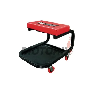 Židle/stolička pro garáž -BIKE IT- kolečka, s místo pro nářadí, 110 kg