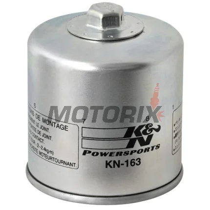 Olejový filtr -K&N- KN-163, s 17mm matice pro snadné povolení
