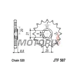 Přední pastorek -JT- JTF507,15, 15 zubů, Cagiva WMX 250 1989-1992, Husqvarna CR 250 1990-1997, CR 360 1992-1994, WR 250 1990-1998, WR 360 1992-2002, Kawasaki KDX 250 1982-1985, KX 250 1979-1986, KX 420 1980, KX 500 1983-1986