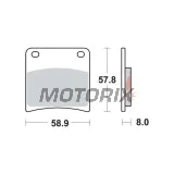 Brzdové destičky -TRW- MCB591, Kawasaki Z1300/ZG1300 DFI, Z500B, Suzuki GSX600F/750F/1100F Katana, GSX1100G, VX800 (1979-1997)