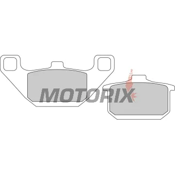 Brzdové destičky -FERODO- FDB339ST, Kawasaki EL/ZL Eliminator, EN/VN Vulcan, GPZ Ninja/Uni Trak, GTR, Z/ZX Turbo 250-1500 1983-2000