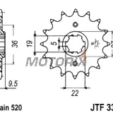 Přední pastorek -JT- JTF337,14, 14 zubů, Honda ATC 250 1983-1986, CR 250 1978-1985, CR 450 1981, CR 480 1982-1983, CR 500 1984-1985