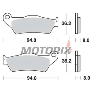 Brzdové destičky -TRW- MCB648, Alfer 250, Aprilia MX/Mana/Pegaso/RST, ATK Cross/Enduro, BMW G450X/HP2, Ducati Monster, Gas Gas EC, Husqvarna SM/TE/WR, KTM Adventure/EXC/SX, Moto Guzzi Stelvio, Yamaha TT/Majesty