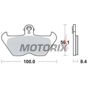 Brzdové destičky -TRW- MCB680, Beta Evo/Minicross/Minitrial 50-300 2T/4T, BMW K/K1 1000-1200LT/RS, BMW R 850/1100/1150GS/RT/RS/S/C (1988-2005)