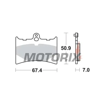 Brzdové destičky -TRW- MCB572RQ, Aprilia AF1 & RS 125 (1988-2006), ATK 250/406/604 Cross & Enduro (1989-1993), Benelli Jarno/Devil/Spring (1989-1995), Gilera CX, Crono, Nordwest, SP, MX (1988-1994), KTM Enduro, GXE, MX, Chrono (1986-1994), Moto Gu