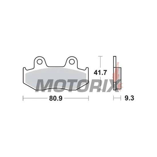 Brzdové destičky -TRW- MCB685, Honda CH125 Spacy, PS125i/150i, SES125/150 Dylan; Suzuki AN250/400 Burgman (1983-2013)