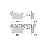 Brzdové destičky -TRW- MCB739RSI, Aprilia MXV/RXV/SXV, Beta RR, Gas Gas EC, Kawasaki KLX/KX/KXF, Sherco SE/SM, Suzuki DR-Z/RM-X/RM-Z, TM EN/MX/SMR/SMX, Yamaha WR/YZ 50-550cc, 2001-2020