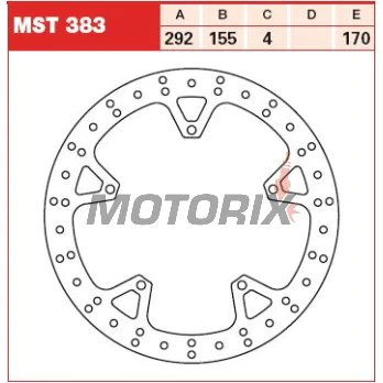 Brzdový kotouč -TRW- MST383, 292mm, Yamaha YZF-R125 125 (2008-2013)