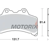 Brzdové destičky -TRW- MCB655, Yamaha GTS1000/GTS1000A ABS (1993-2000)
