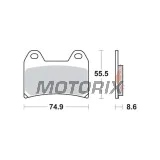 Brzdové destičky -TRW- MCB683SV, Aprilia Pegaso/RS/RSV, Benelli TnT/Tornado, BMW F/G/R nineT, Cagiva Raptor, Ducati Monster/Multistrada/SS, KTM Duke/LC4/SM, Moto Guzzi, Yamaha XT 660X