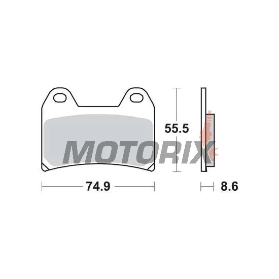 Brzdové destičky -TRW- MCB683SV, Aprilia Pegaso/RS/RSV, Benelli TnT/Tornado, BMW F/G/R nineT, Cagiva Raptor, Ducati Monster/Multistrada/SS, KTM Duke/LC4/SM, Moto Guzzi, Yamaha XT 660X