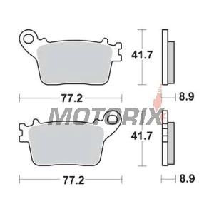 Brzdové destičky -TRW- MCB784SH, Honda CB600F Hornet, CBR600RR/1000RR Fireblade; Kawasaki Ninja ZX-6R 636, ZX-10R; Suzuki GSX-R 600/750/1000; Yamaha YZF-R1/R6 (2006-2020)