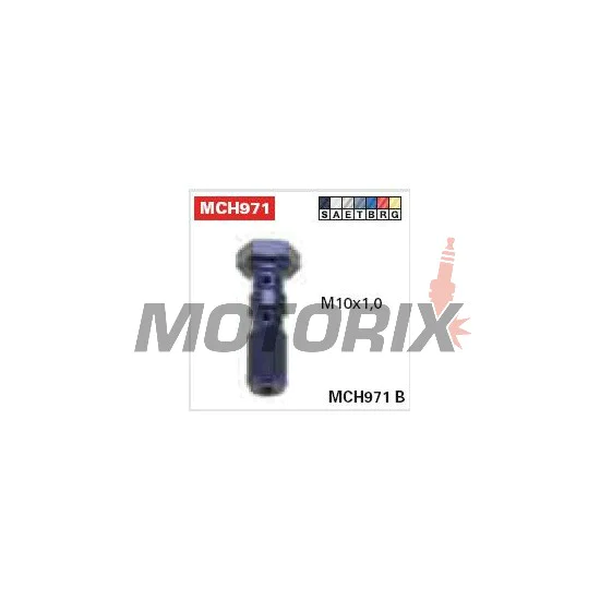 Banjo šroub -TRW- dvojitý, M10x1.00 (Brembo), Červený