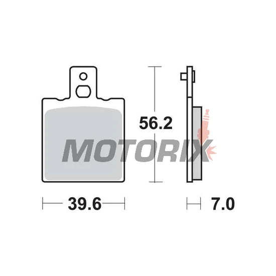 Brzdové destičky -TRW- MCB75RQ, Aprilia RS 50/125/250, AF1 125, Tuareg 125/350, Ducati Monster 600/900/1000, 916, SS 750/900, Cagiva Mito 125, Raptor 650, Elefant 750, KTM GS 125/500, MX 125/500, Moto Guzzi California 1100, Daytona 1000, V11 1100, Husqvar