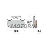 Brzdové destičky -TRW- MCB625SI, Cannondale MX400/440, Kawasaki KDX/KLX/KX, Suzuki DR/DR-Z/RM/RMX, Yamaha DT/TT/TT-R/WR/XT/YZ (1989-2018)