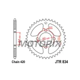 Zadní rozeta -JT- JTR834,35, 35 zubů, ocelový, Yamaha BW 80 1986-1988, 1990, PW 80 1983-2010, RD 50/80 1982-1984, RT 100 1990-2000, TT-R 110 2008-2020, TT-R 50 2006-2020, TT-R 90 2000-2008, YB 100 1980-1994