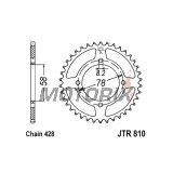 Zadní rozeta -JT- JTR810,46, 46 zubů, ocelový, HMZ Cruise 125 1996, Hyosung Cruise 125 1997-2001, GS 125 1998-2000, GV 125 2009-2010, RT 125 2004-2006, 2008-2011, RX 125 2007-2011, XRX 125 1999-2008, Jincheng 125 125 2007-2008