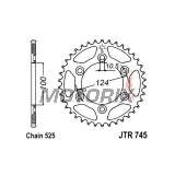 Zadní rozeta -JT- JTR745,37, 37 zubů, ocelový, Ducati GT 1000 2006-2010, Monster 1000 2003-2005, Monster 916 2001-2003, Paul Smart 1000 2006, Sport 1000 2006-2009, Sportclassic 1000 2007-2010, SS 1000 2003-2006, ST3 992 2004-2007