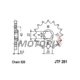 Přední pastorek -JT- JTF281,16, 16 zubů, Honda CB 250 1980-1984, XR 250 1982-1983, XR 600 1985-1990