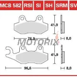Brzdové destičky -TRW- MCB582SV, ATK 250/260/406, CAN-AM Commander/Maverick 800/1000, Kawasaki Brute Force/KLX/KVF/Teryx, Suzuki DR/RM/LT-R, Yamaha TT/WR/XTZ/YFM/YFZ/YXR/YZ (1989-2020)