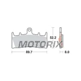 Brzdové destičky -TRW- MCB659CRQ, Kawasaki VN 1500/1600, ZR 1100, ZRX 1100/1200, ZX-6R 600/636, ZX-7R 750, ZX-9R 900; Suzuki GSF 1200, GSX 1400, GSX-R 1000, VZ 1600 - 1996-2008