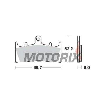 Brzdové destičky -TRW- MCB659CRQ, Kawasaki VN 1500/1600, ZR 1100, ZRX 1100/1200, ZX-6R 600/636, ZX-7R 750, ZX-9R 900; Suzuki GSF 1200, GSX 1400, GSX-R 1000, VZ 1600 - 1996-2008