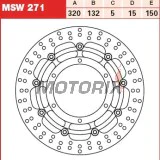 Brzdový kotouč -TRW- MSW271, 320mm, Yamaha XT660X Supermoto (2004-2016)