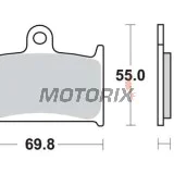 Brzdové destičky -TRW- MCB690SV, Suzuki GSF 1200/1200S Bandit (1995-2000), GSX-R 600 (2000), RF 900R (1994-1997)