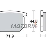Brzdové destičky -TRW- MCB501, Suzuki GR 650X (1985-1989), GS 550/650 Katana/450E (1980-1988), GSX 400S Sport/750S Katana/1100E-EX (1980-1987)