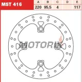 Brzdový kotouč -TRW- MST416, 220mm, Yamaha YFM Grizzly 700/700F Auto 4x4 EPS, LE, SE (2006-2018)