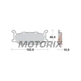 Brzdové destičky -TRW- MCB640SV, Yamaha Bolt/SCR 942-950, XJ Diversion 600/900, XJR 400, XP TMAX 500, XV/XVS Virago & Drag Star 535/650/750/950/1600, YP Majesty 400 (1992-2019)