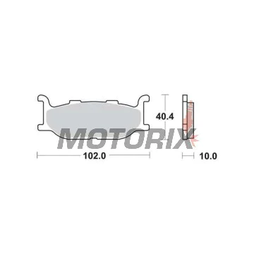 Brzdové destičky -TRW- MCB640SV, Yamaha Bolt/SCR 942-950, XJ Diversion 600/900, XJR 400, XP TMAX 500, XV/XVS Virago & Drag Star 535/650/750/950/1600, YP Majesty 400 (1992-2019)