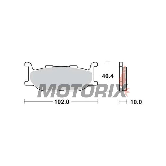 Brzdové destičky -TRW- MCB640SV, Yamaha Bolt/SCR 942-950, XJ Diversion 600/900, XJR 400, XP TMAX 500, XV/XVS Virago & Drag Star 535/650/750/950/1600, YP Majesty 400 (1992-2019)