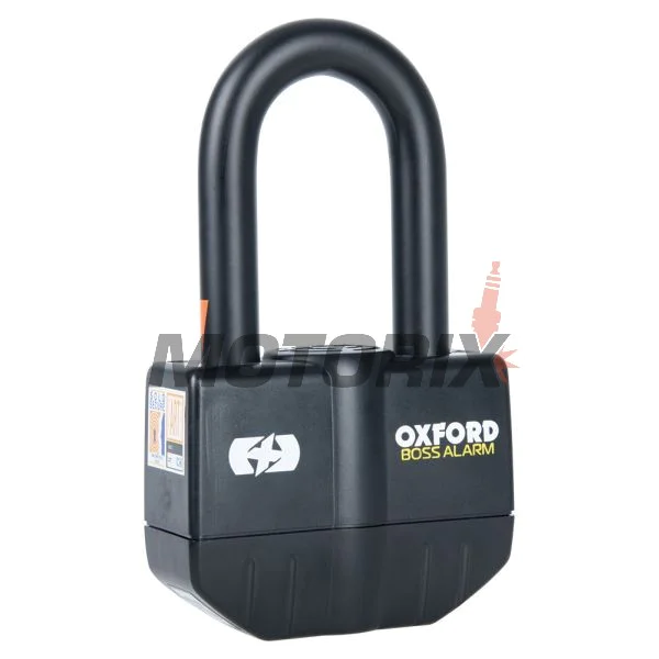 Zámek brzdového kotouče s alarmem -OXFORD- Boss Alarm 16mm, černý