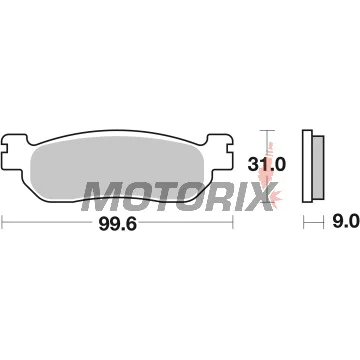 Brzdové destičky -BREMBO- 07043XS, Yamaha YP 125R/250R X-Max (2016)